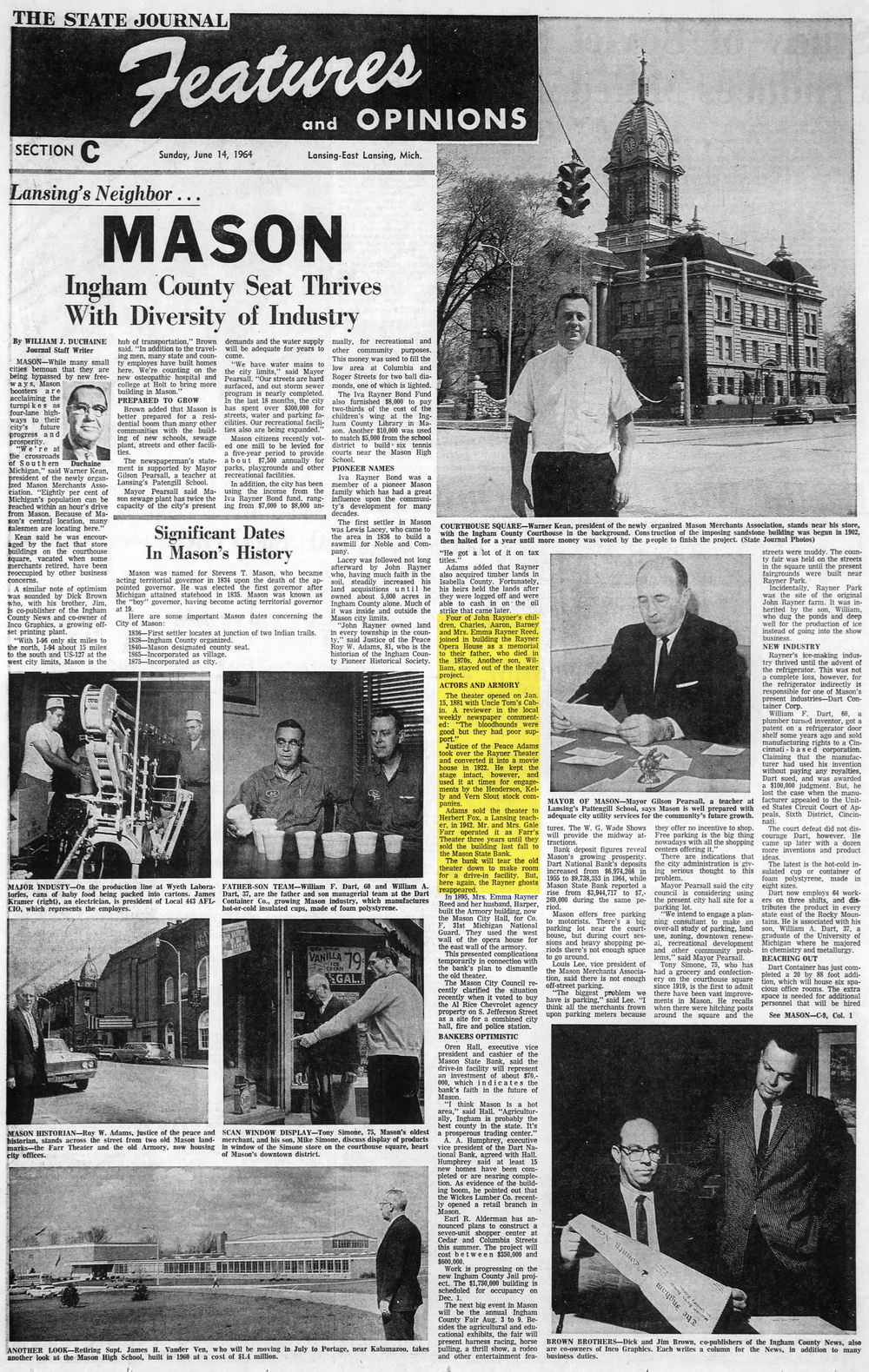 Farr Theatre (Rayner Opera House) - June 1964 Article